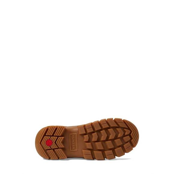 NEW HUNTER women's intrepid short snow boot in white willow/gum - Picture 5 of 5